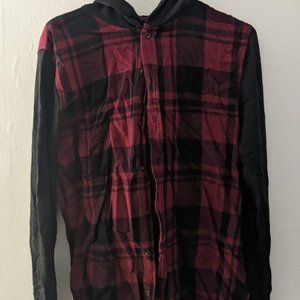 Thin Plaid Hoodie